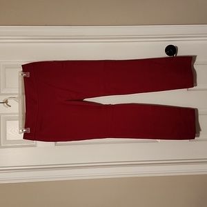 Women's Loft Red Pull-on Kate Pants, Size 8
